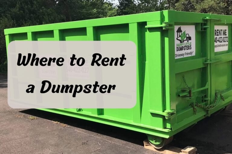 Where to Rent a Dumpster