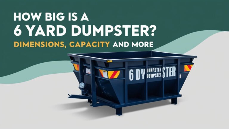 How Big is a 6 Yard Dumpster